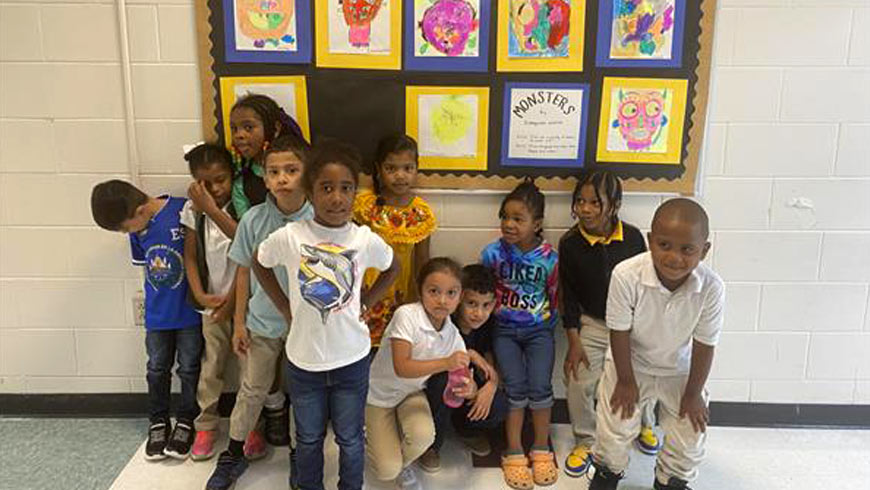 Photo of children at Y E Smith Elementary